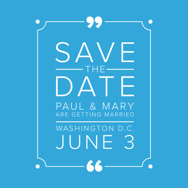 Salva la data, biglietto d'invito al matrimonio
 - Vettoriali, immagini
