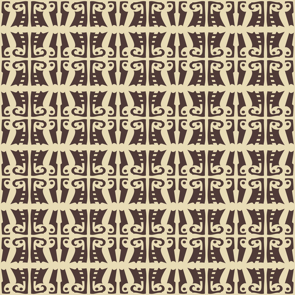 Vector geometric seamless pattern, tribal background, ethnic, navajo style on white background - Вектор,изображение