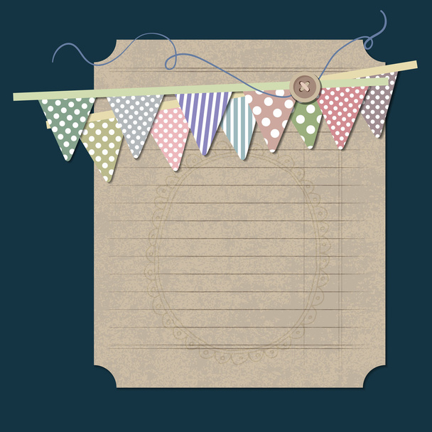 Vintage background with old paper - Vector, afbeelding