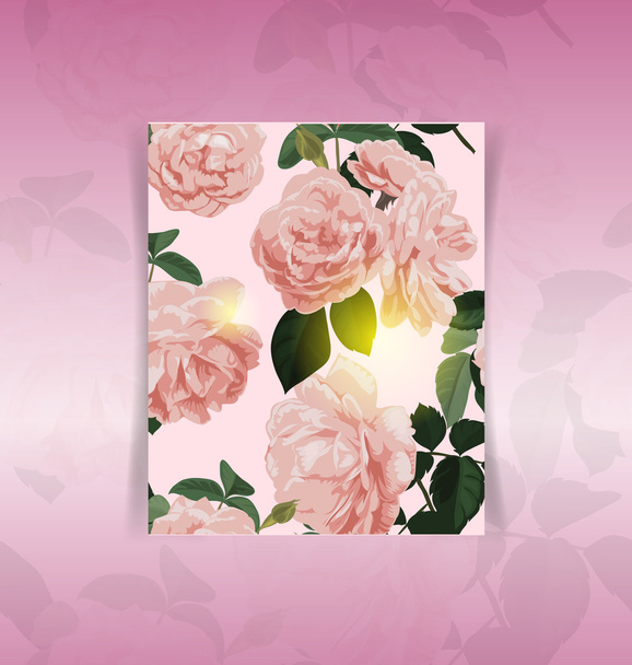 Carte de motif floral
 - Vecteur, image