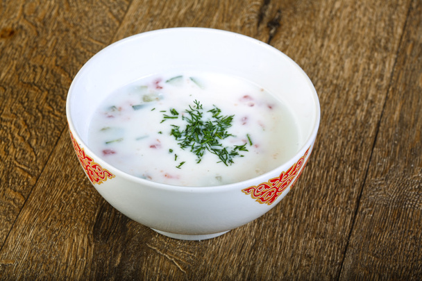 Zimny kefir zupa - Zdjęcie, obraz