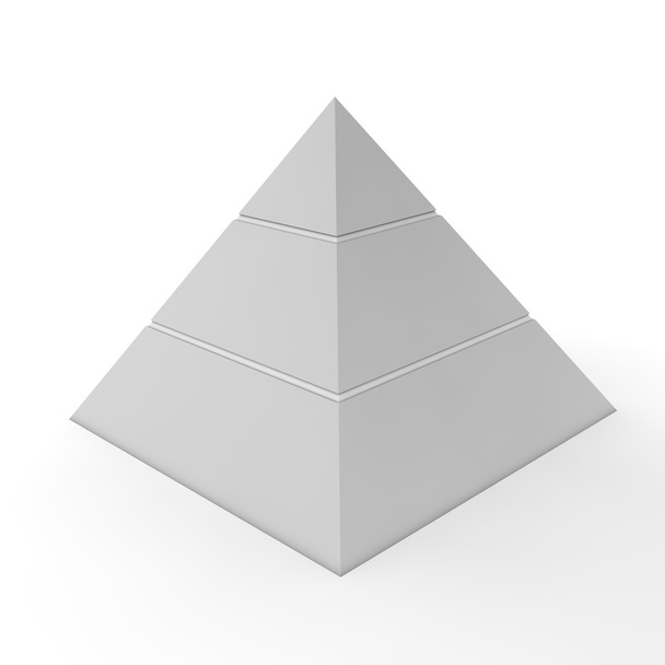 Graphique pyramidal simple - Trois niveaux
 - Photo, image