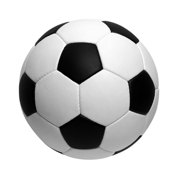 Fußball auf weiß - Foto, Bild
