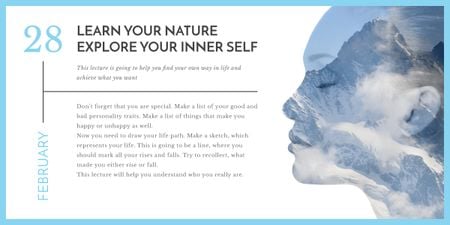 Platilla de diseño explore your inner self banner Image