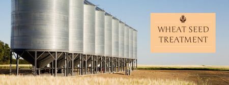 Wheat seed treatment Facebook cover Design Template