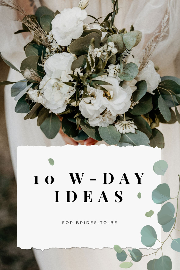 Platilla de diseño Wedding Day ideas for Agency ad Pinterest
