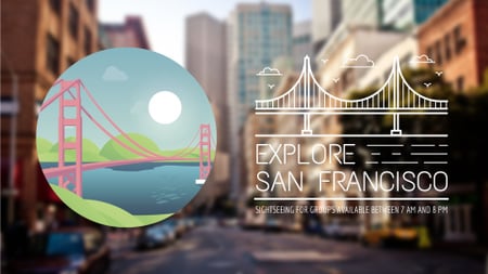 Szablon projektu Tour Invitation with San Francisco Spots Full HD video