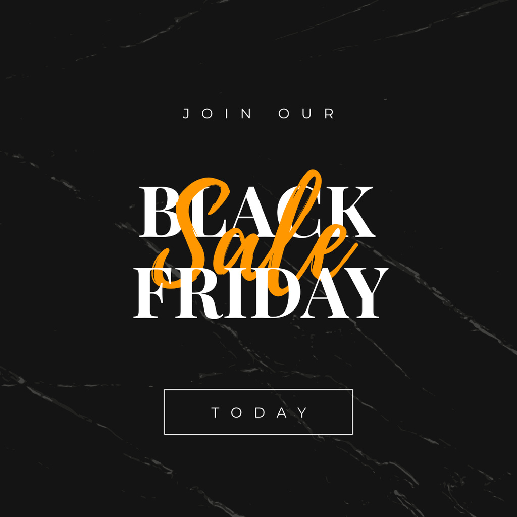Ontwerpsjabloon van Instagram van Black Friday sale on marble
