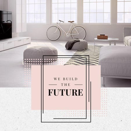 Ontwerpsjabloon van Animated Post van Home Interior Design in Pastel tone
