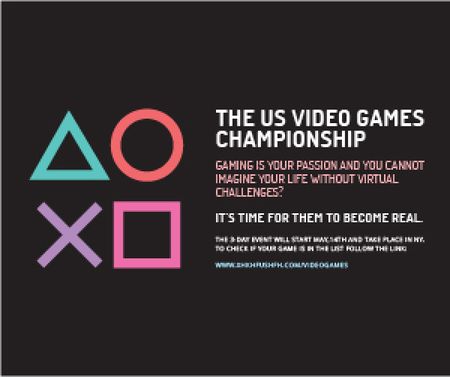 Video games Championship  Medium Rectangle Modelo de Design