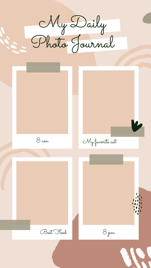 My Daily Photo Journal Profile Instagram Story Design Template