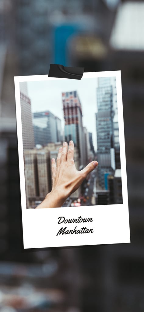 Plantilla de diseño de Manhattan skyscrapers view Snapchat Geofilter 