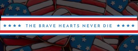 USA Memorial Day Facebook cover tervezősablon