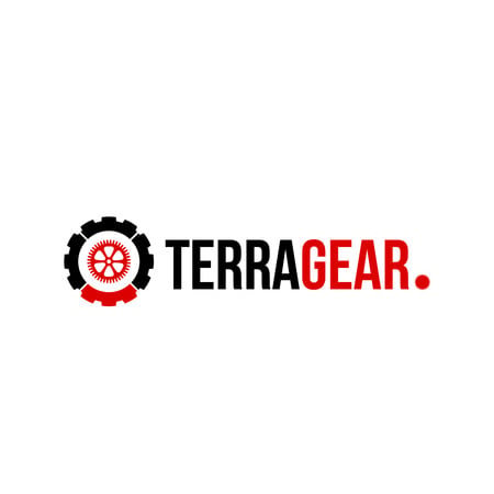 Tech Industry with Cogwheel Icon Logo Šablona návrhu
