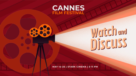 Platilla de diseño Cannes Film Festival poster Full HD video