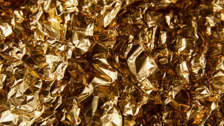 Ontwerpsjabloon van Zoom Background van Shiny Golden Foil