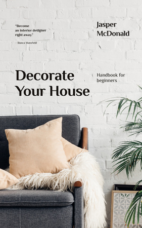Cozy modern interior  Book Cover Modelo de Design