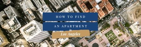 Plantilla de diseño de Apartamentos en la ciudad de Los Ángeles Email header 