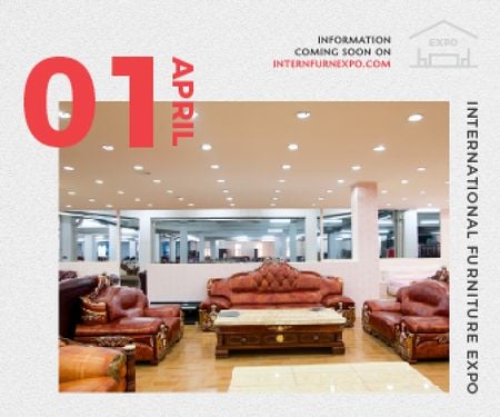 Platilla de diseño International Furniture Expo Large Rectangle