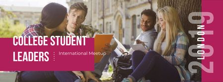 Szablon projektu College student leaders International meetup Facebook cover