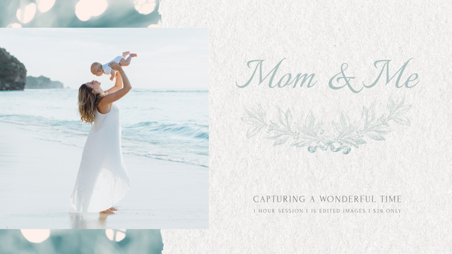 Template di design Mother's Day Mom with Baby by Sea Full HD video