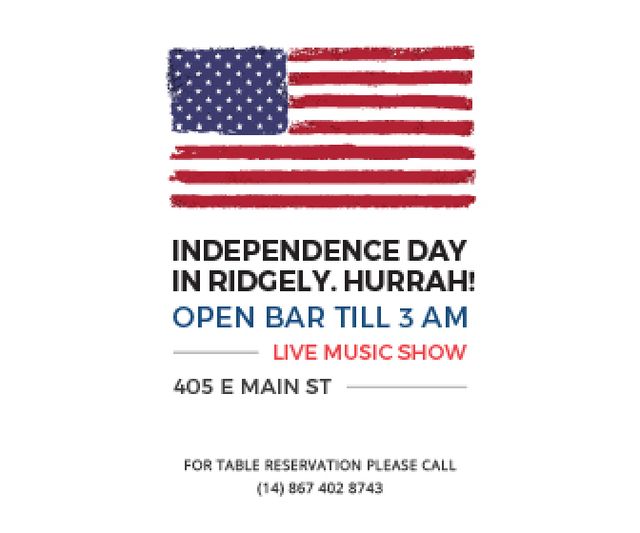 Independence day in Ridgely Large Rectangle Design Template