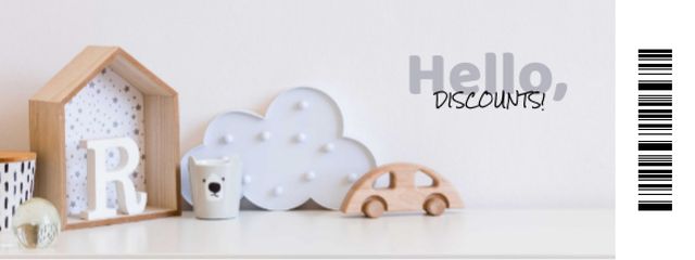 Kids' Toys and Furniture Offer Coupon Design Template