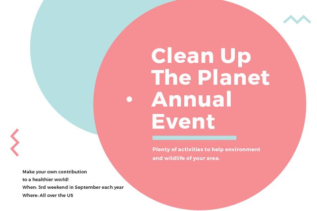 Szablon projektu Clean up the Planet Annual event Gift Certificate
