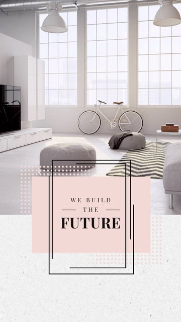 Cozy Home Interior Design in White Instagram Video Story Design Template