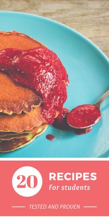 Sweet Pancakes recipes promotion Graphic Design Template