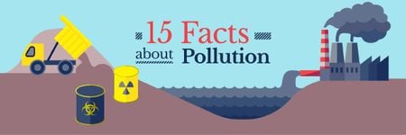 Modèle de visuel Facts about Pollution - Email header