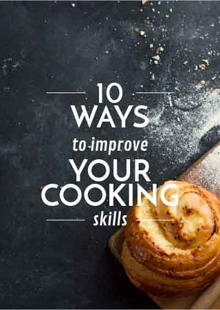 Cooking Skills courses with baked bun Flayer Design Template