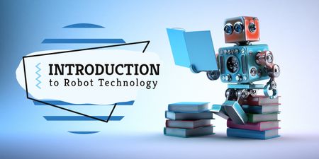 Android robot reading Image Design Template