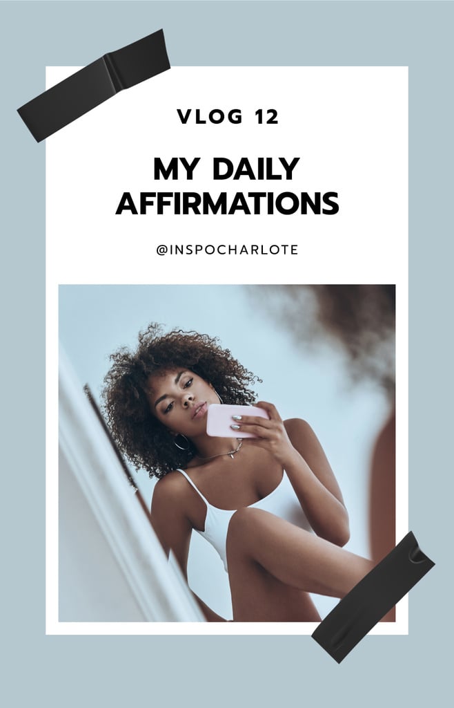 Woman taking Selfie in mirror IGTV Cover Design Template