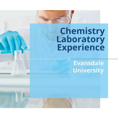 Chemistry laboratory Experience Instagramデザインテンプレート