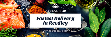 Delivery Offer for Seafood Cafe Email header Šablona návrhu