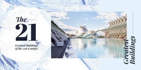 Plantilla de diseño de Modern building with swimming pool Image 