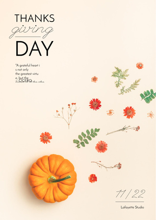Platilla de diseño Thanksgiving feast concept Poster