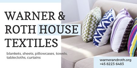 House Textiles Offer Twitter Modelo de Design