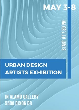 Urban design Artists Exhibition ad Flayer Design Template