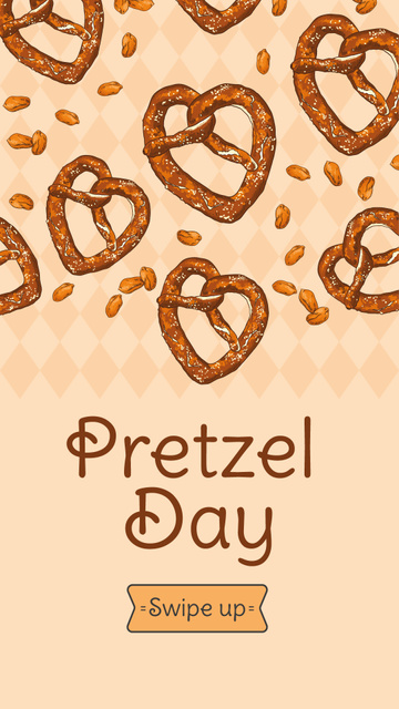 Delicious baked Pretzels Instagram Story – шаблон для дизайна