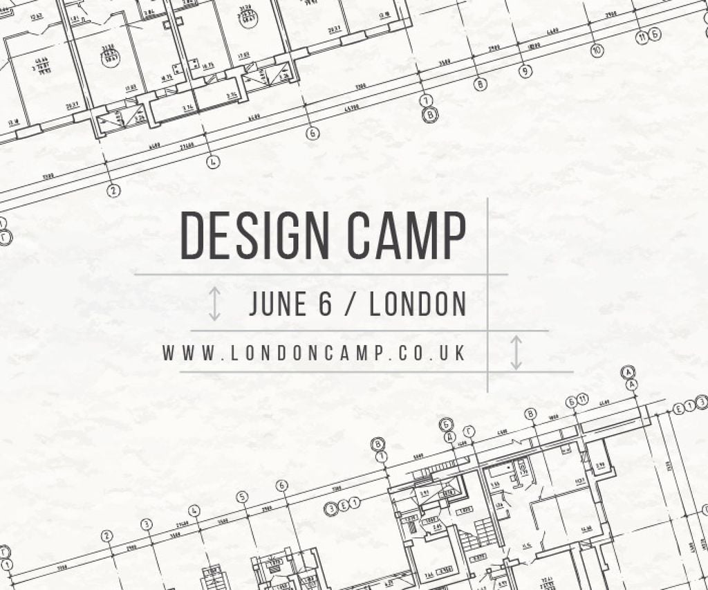 Design camp in London Large Rectangle Design Template