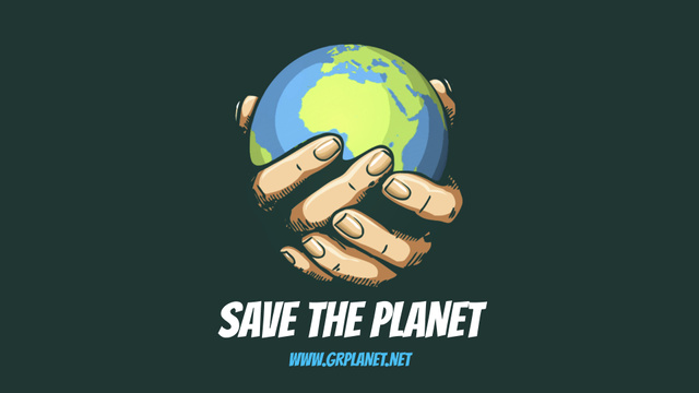 Planet Protection Earth Globe in Hands Full HD video Modelo de Design
