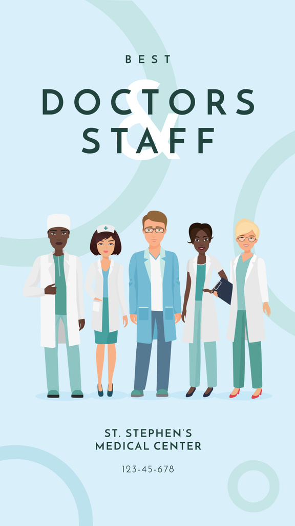 Professional team of medical staff Instagram Story – шаблон для дизайну