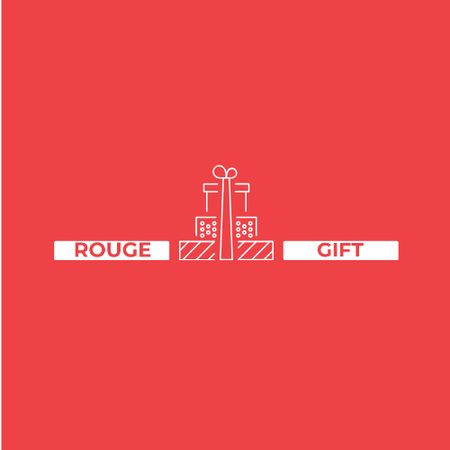 Stack of Gifts in Red Logo tervezősablon