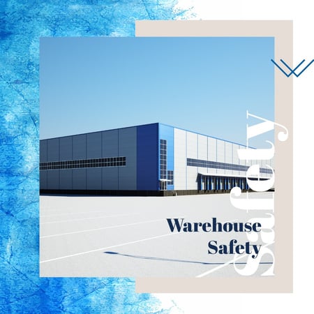 Industrial warehouse building Instagram Design Template
