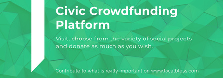 Crowdfunding Platform ad on Stone pattern Tumblrデザインテンプレート
