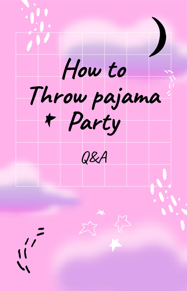 Pajama Party dreamy pattern IGTV Cover – шаблон для дизайну