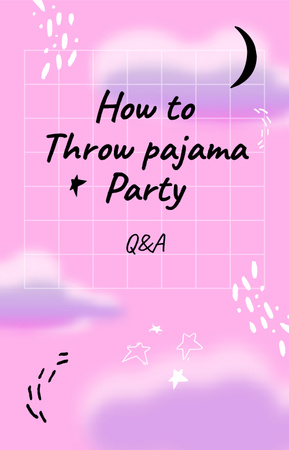 Pajama Party dreamy pattern IGTV Cover Design Template