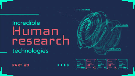 Designvorlage Research Technologies Guide Cyber Circles Mechanism für Youtube Thumbnail